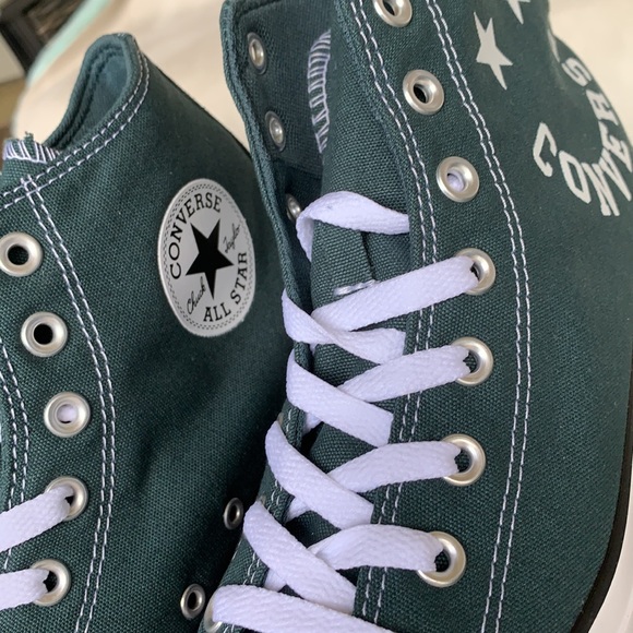 CONVERSE CTAS HI FADED SPRUCE/BLACK/WHITE MENS - Picture 11 of 15